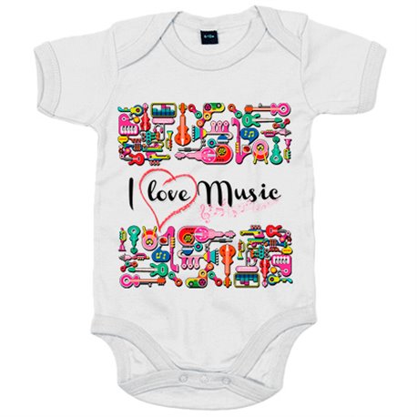 Body bebé I Love Music