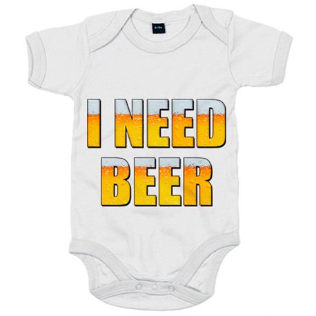Body bebé I Need Beer