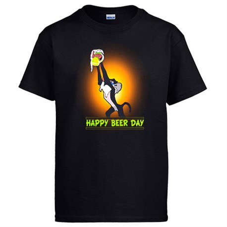 Camiseta Happy Beer Day cumpleaños cervezas