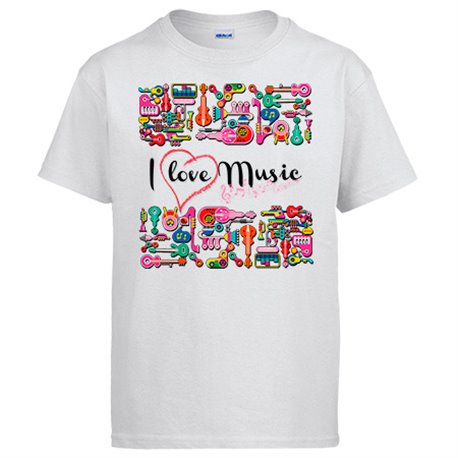 Camiseta I Love Music