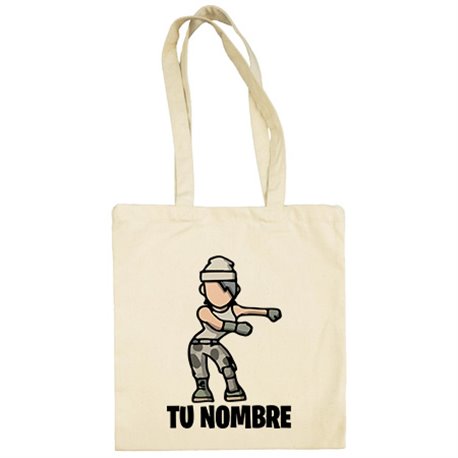 Bolsa de tela Fortnite pose Floss baile Backpack Kid personalizable con nombre