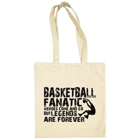 Bolsa de tela Basketball Fanatic Legends Are Forever