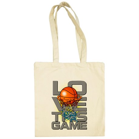 Bolsa de tela I Love This Game Basketball me gusta el baloncesto