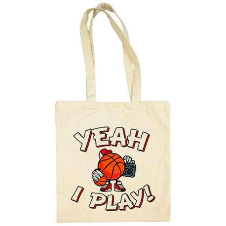 Bolsa de tela Yeah I Play Basketball