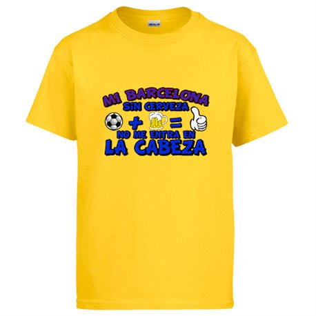Camiseta Mi Barcelona sin Cerveza no me entra en la cabeza