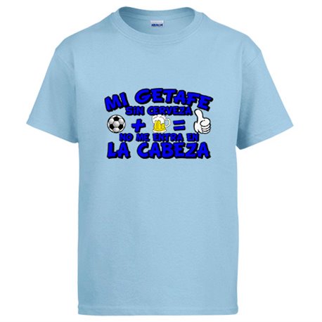 Camiseta Mi Getafe sin Cerveza no me entra en la cabeza