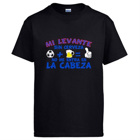 Camiseta Mi Levante sin Cerveza no me entra en la cabeza
