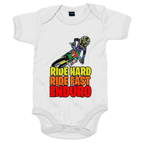 Body bebé Motocross Ride Hard Ride Fast Enduro