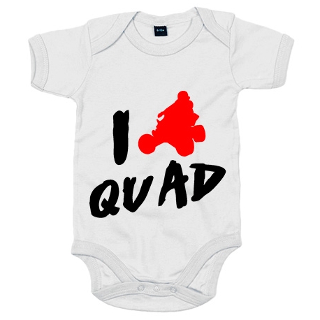 Body bebé I Love Quad silueta