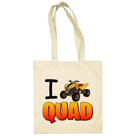 Bolsa de tela I Love Quad