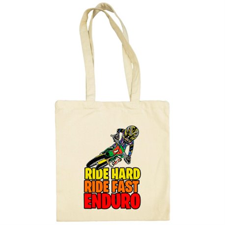 Bolsa de tela Motocross Ride Hard Ride Fast Enduro