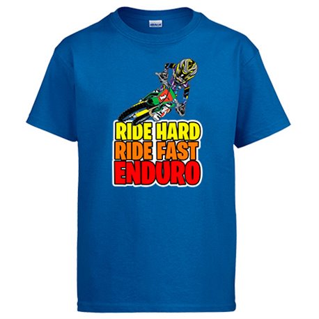 Camiseta Motocross Ride Hard Ride Fast Enduro